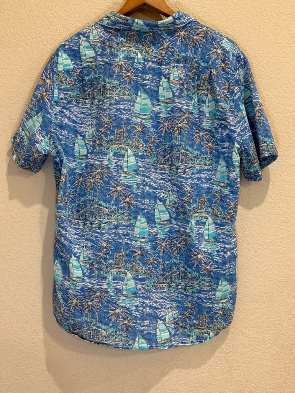 IZOD Saltwater Tropical Sailboat Palm Tree
Button Down Shirt Retro Men's XL - Picture 6 of 12